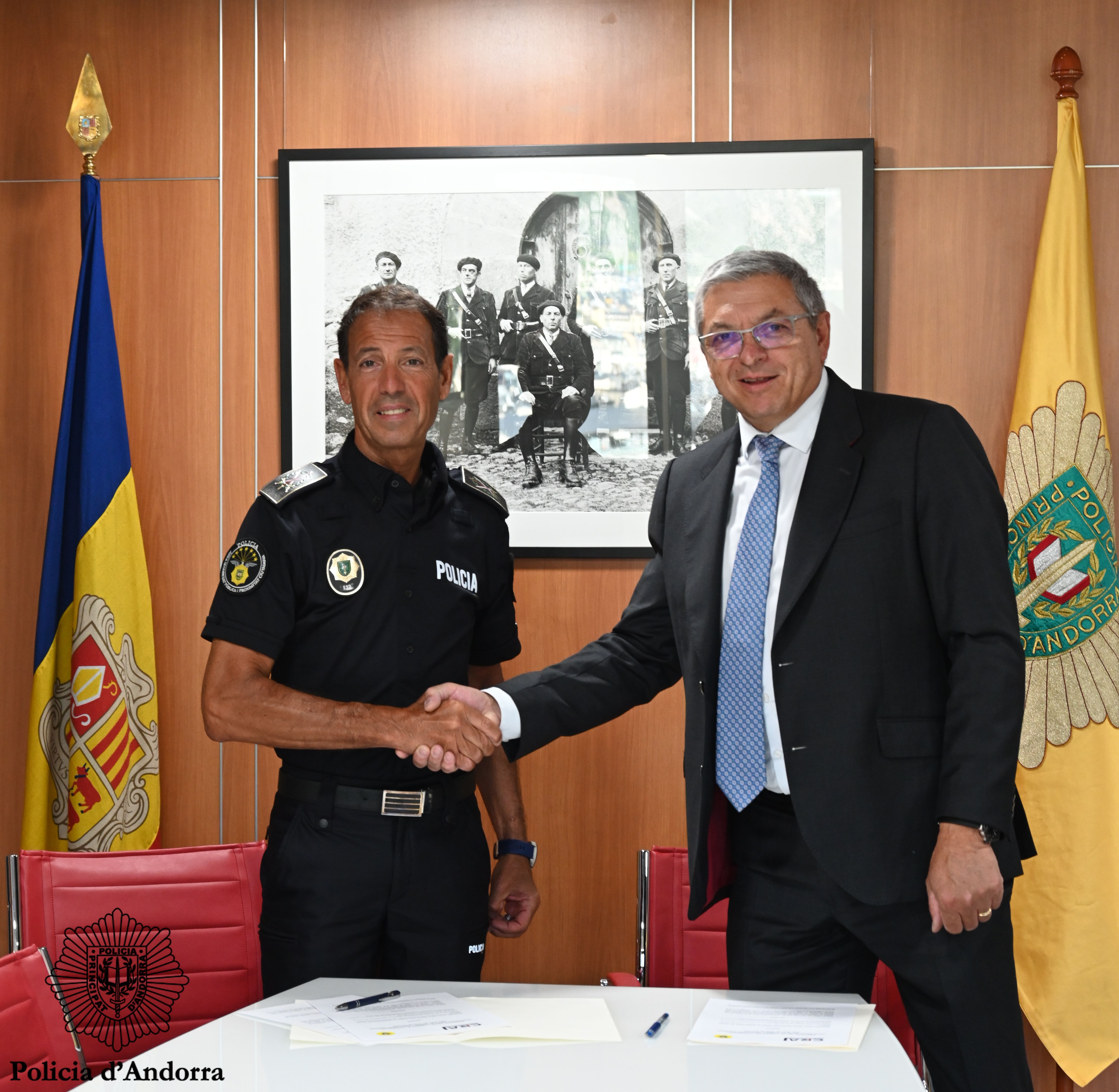 La Policia i el Consell Regulador Andorrà del Joc signen un protocol de col·laboració entre les dues institucions