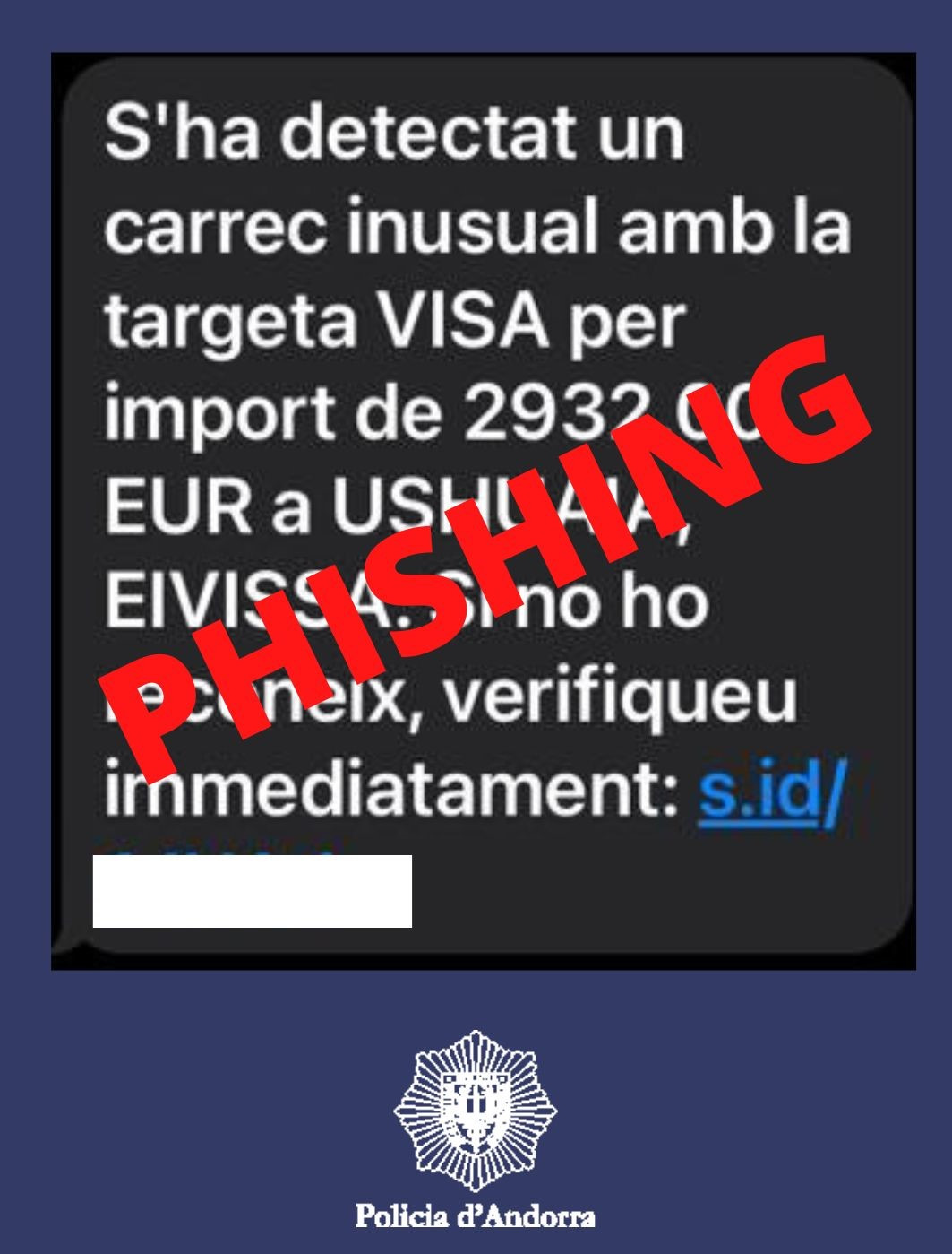 La Policia alerta d’intents de phishing suplantant una entitat bancària