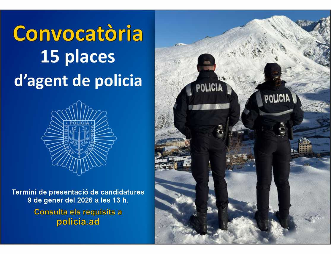 Convocatòria 15 agents de Policia